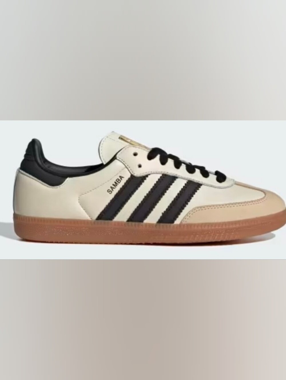 Adidas Samba Woman’s Classic Leather Sneaker in Brown/Black